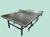 18mm Black top table Tennis Table with Black Legs, fold up playback, big wheels 6 balls and a great net