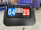 Umpires table adjustable height and versatile