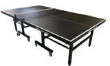 18mm Black top table Tennis Table with Black Legs, fold up playback, big wheels 6 balls and a great net