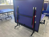 16mm Blue Top Table Tennis table with 75mm wheels 6 balls and a great net