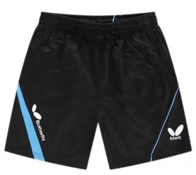 Butterfly blue stripe shorts – Rodney's Table Tennis