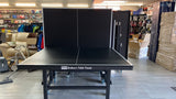 18mm Black top table Tennis Table with Black Legs, fold up playback, big wheels 6 balls and a great net