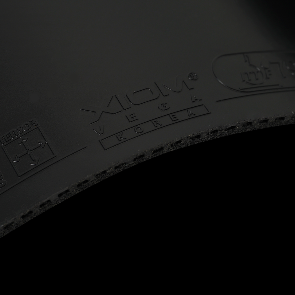 Revêtement De Ping-Pong XIOM Vega Korea Max - Pour Jeu Contrôlé Et Effet, Adapté Balle Plastique