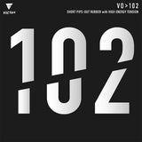 Victas 102 short Pimple Rubber