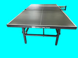18mm Black top table Tennis Table with Black Legs, fold up playback, big wheels 6 balls and a great net