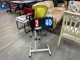 Umpires table adjustable height and versatile