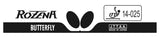 Butterfly Rozena table tennis rubber