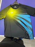 Butterfly T shirt blue and yellow dots