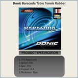 Donic Baracuda rubber