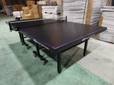 18mm  New Design Table Tennis table Black Top Black Legs arriving 10th Jan 2026, fold up playback, big wheels 6 balls and a great net.