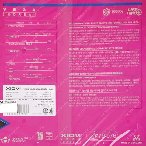 Product Summary: XIOM Vega Korea Max N Product Summary: XIOM Vega Korea Max N