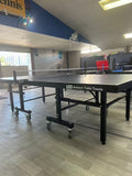 18mm  New Design Table Tennis table Blue Top Black Legs , fold up playback, big wheels 6 balls and a great net.