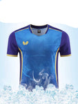 Butterfly Blue dark blue/Gold T shirt