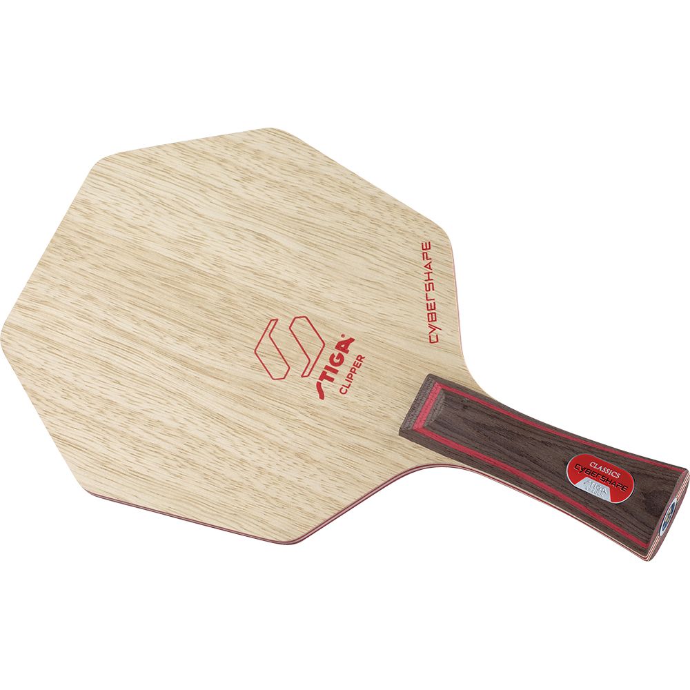Stiga Clipper Cybershape - offensief 7-laags tafeltennishout - maximumsnelheid met precisie - concave greep Stiga Clipper Cybershape - offensief 7-laags tafeltennishout - maximumsnelheid met precisie - concave greep