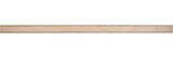 Beige wooden strip on a white background