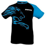 Donic Lion T Shirt Black/Cyan
