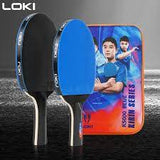 Loki K500 Blue (2 bats/1 case) rubbers blue and black