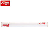 A clear cylindrical plastic tube with red printed DHS logos on both ends, shown horizontally against a plain white background. A red DHS logo badge is also visible in the top-left corner.