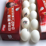 DHS D40+ 3star plastic table tennis balls 10 pack White or Orange