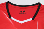 Butterfly Red and White T shirt