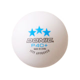 DONIC "P40+ 3 star table tennis balls (3 ball pack)