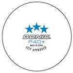 DONIC "P40+ 3 star table tennis balls (3 ball pack)