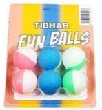 Tibhar Fun Bi-colour balls 6 pack