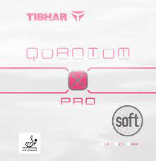 Tibhar Quantum X Pro Soft pink or blue rubber