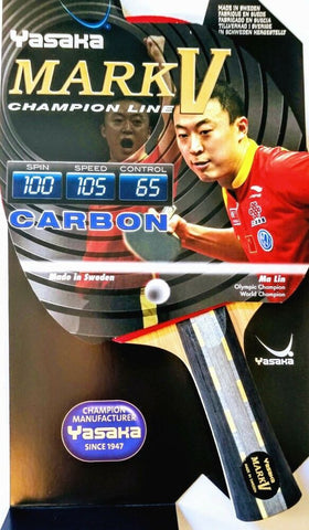 Yasaka Racket Mark V Carbon premade bat